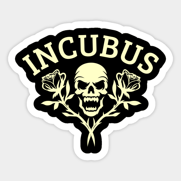 Incubus Flower skull Sticker by Animals Project